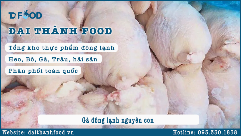 Ưu điểm Gà đông lạnh nguyên con