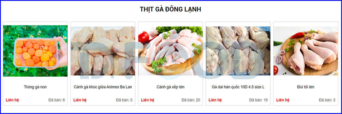 Nhà phân phối thịt gà đông lạnh nhập khẩu